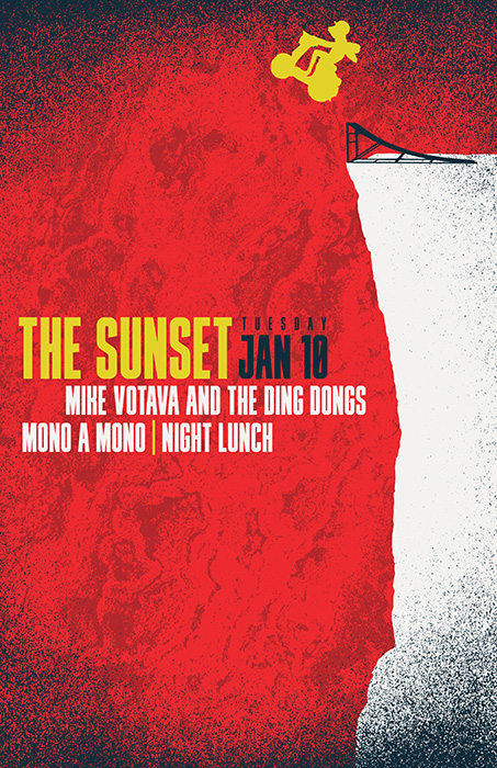 Mike Votava and The Ding Dongs at The Sunset Show Poster